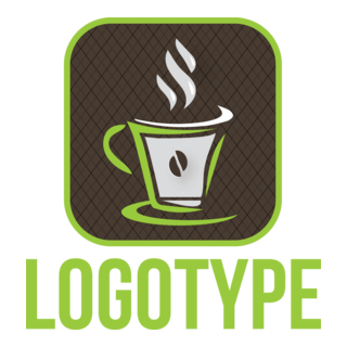 Sketchy Coffee Cup Logo PNG Vector