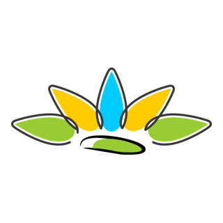 Sun Flower Logo PNG Vector