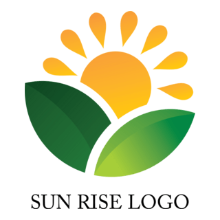 Sun Rise Art Logo PNG Vector