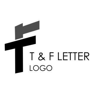 T F Letter Logo PNG Vector