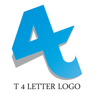 T4 Letter Logo PNG Vector