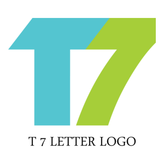 T7 Letter Logo PNG Vector