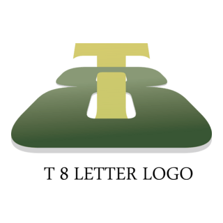 T8 Letter Logo PNG Vector