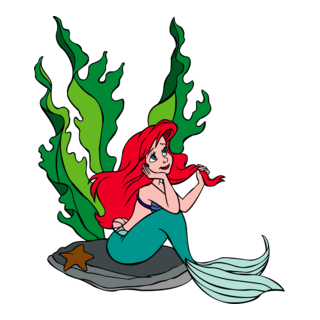 The little mermaid – Ariel Logo PNG Vector