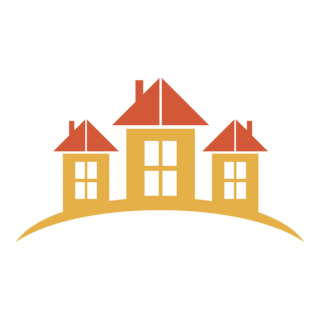 Three Buildings Logo PNG Vector