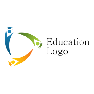 Three People Education Logo PNG Vector