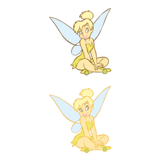 Tinkerbell Disney Logo PNG Vector