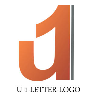 U1 Letter Logo PNG Vector