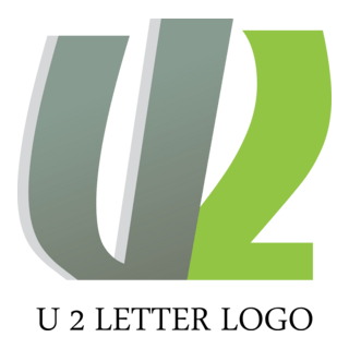 U2 Letter Logo PNG Vector