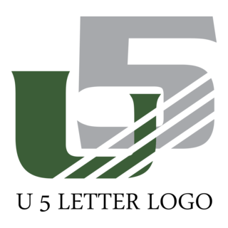 U5 Letter Logo PNG Vector