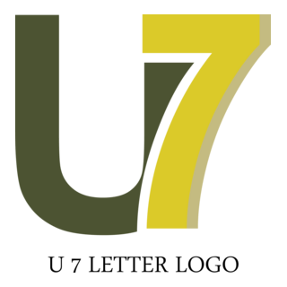 U7 Letter Logo PNG Vector