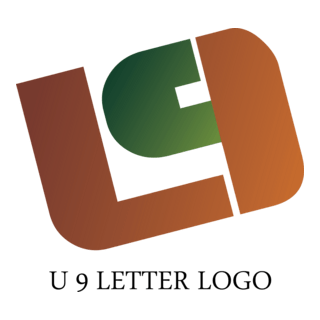 U9 Letter Logo PNG Vector