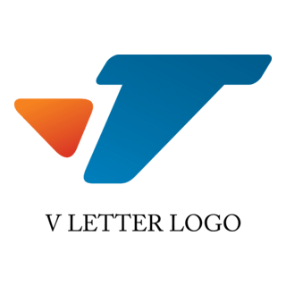 V Alphabet Logo PNG Vector