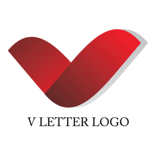 V Letter Design Logo PNG Vector