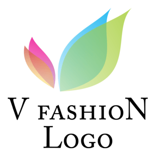 V Letter Fashion Logo PNG Vector
