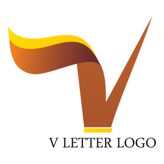 V Letter Logo PNG Vector