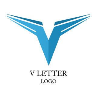 V Letter Speed Motion Logo PNG Vector