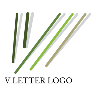 V Line Design Logo PNG Vector