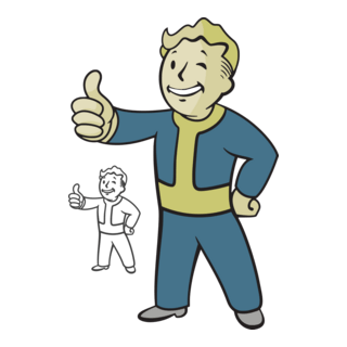 Vault Boy Logo PNG Vector