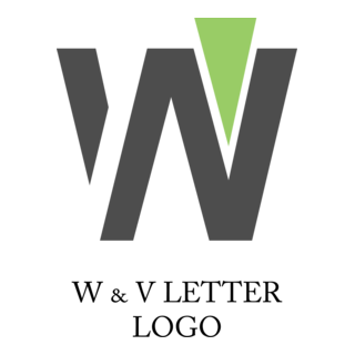 W V Letter Logo PNG Vector