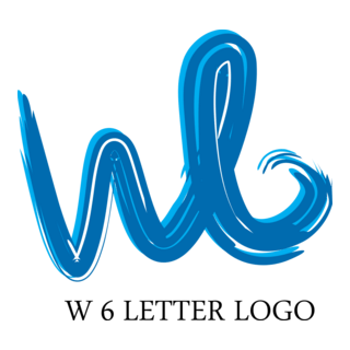 W6 Letter Logo PNG Vector