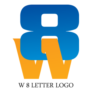 W8 Letter Logo PNG Vector