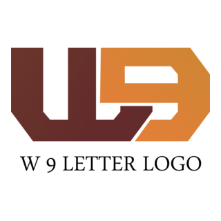W9 Letter Logo PNG Vector