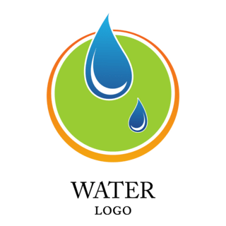Water Drop Nature Logo PNG Vector