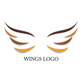 Wings Design Logo PNG Vector