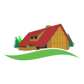 Wood Building Logo PNG Vector