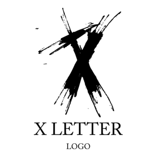 X Alphabet Letter Logo PNG Vector