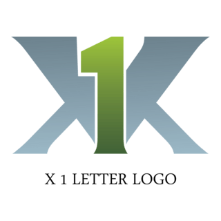 X1 Letter Logo PNG Vector