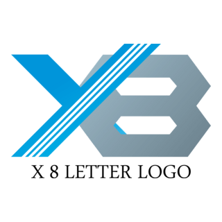X8 Letter Logo PNG Vector