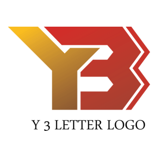 Y3 Letter Logo PNG Vector