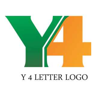 Y4 Letter Logo PNG Vector