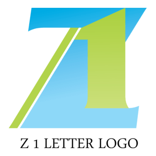 Z1 Letter Logo PNG Vector