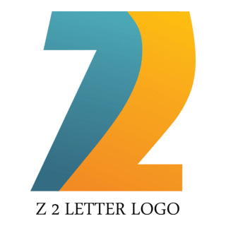 Z2 Letter Logo PNG Vector