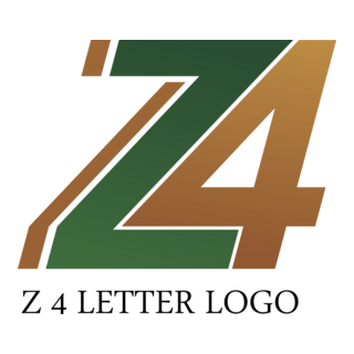 Z4 Letter Logo PNG Vector
