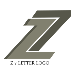 Z7 Letter Logo PNG Vector