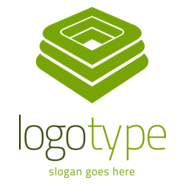 3D Lime Green Abstract Logo PNG Vector