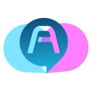 A Blue Letter Logo PNG Vector