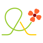 A Flower Logo PNG Vector