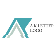 A K Letter Logo PNG Vector