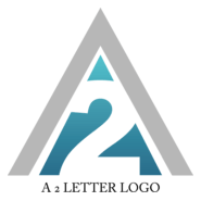A2 Letter Design Logo PNG Vector