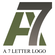 A7 Letter Design Logo PNG Vector