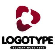 Abstract Red Elegant Logo PNG Vector