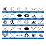 all sports equipment Logo PNG Vector