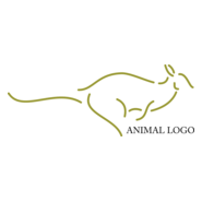 Animal Running Inspiration Logo PNG Vector