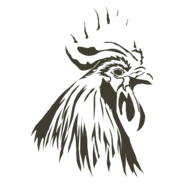 Art Cock Chicken Logo PNG Vector