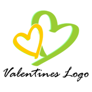 Art Valentines Heart Logo PNG Vector